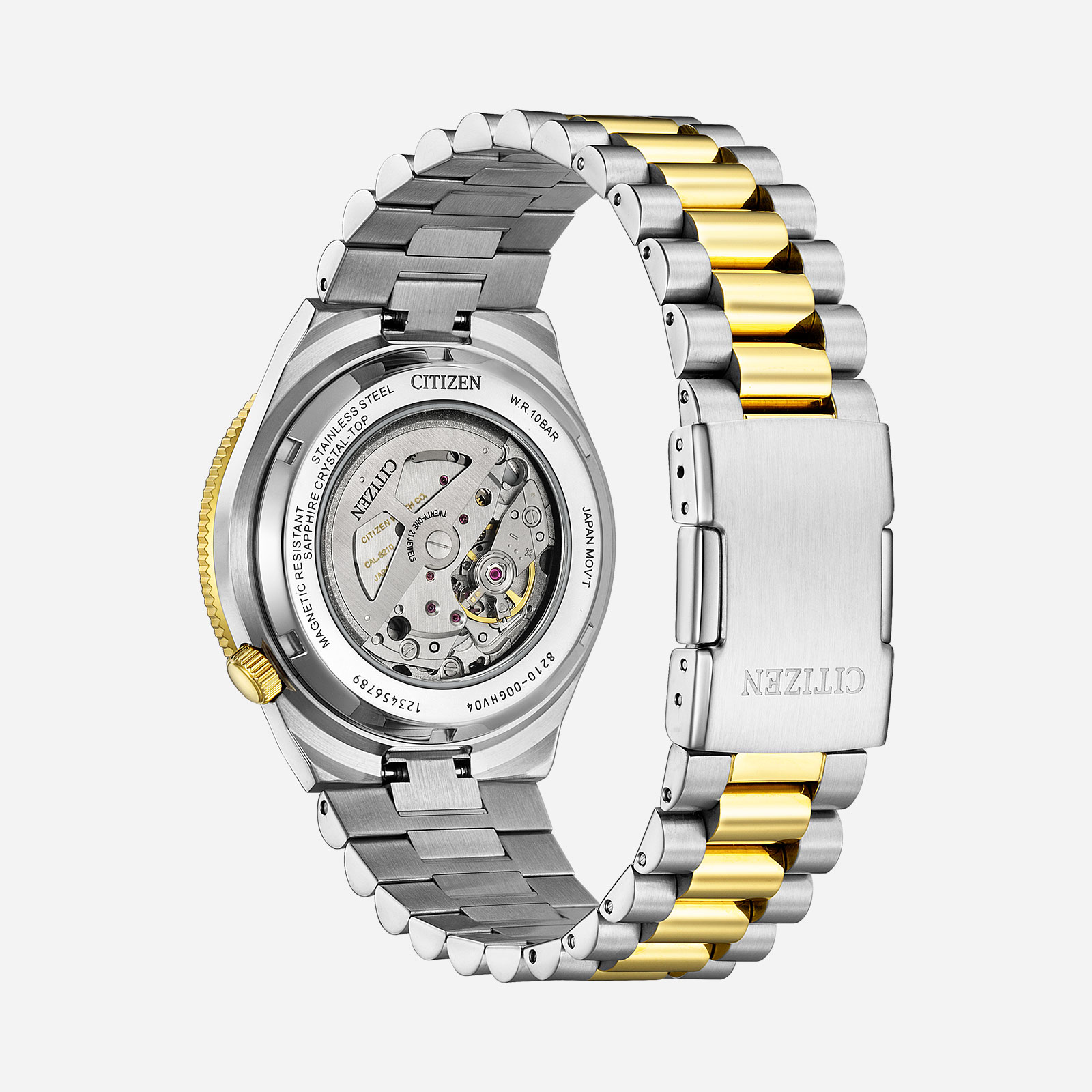 Citizen Automatic Rosa/Silver, Stållänk - NJ0234-58X