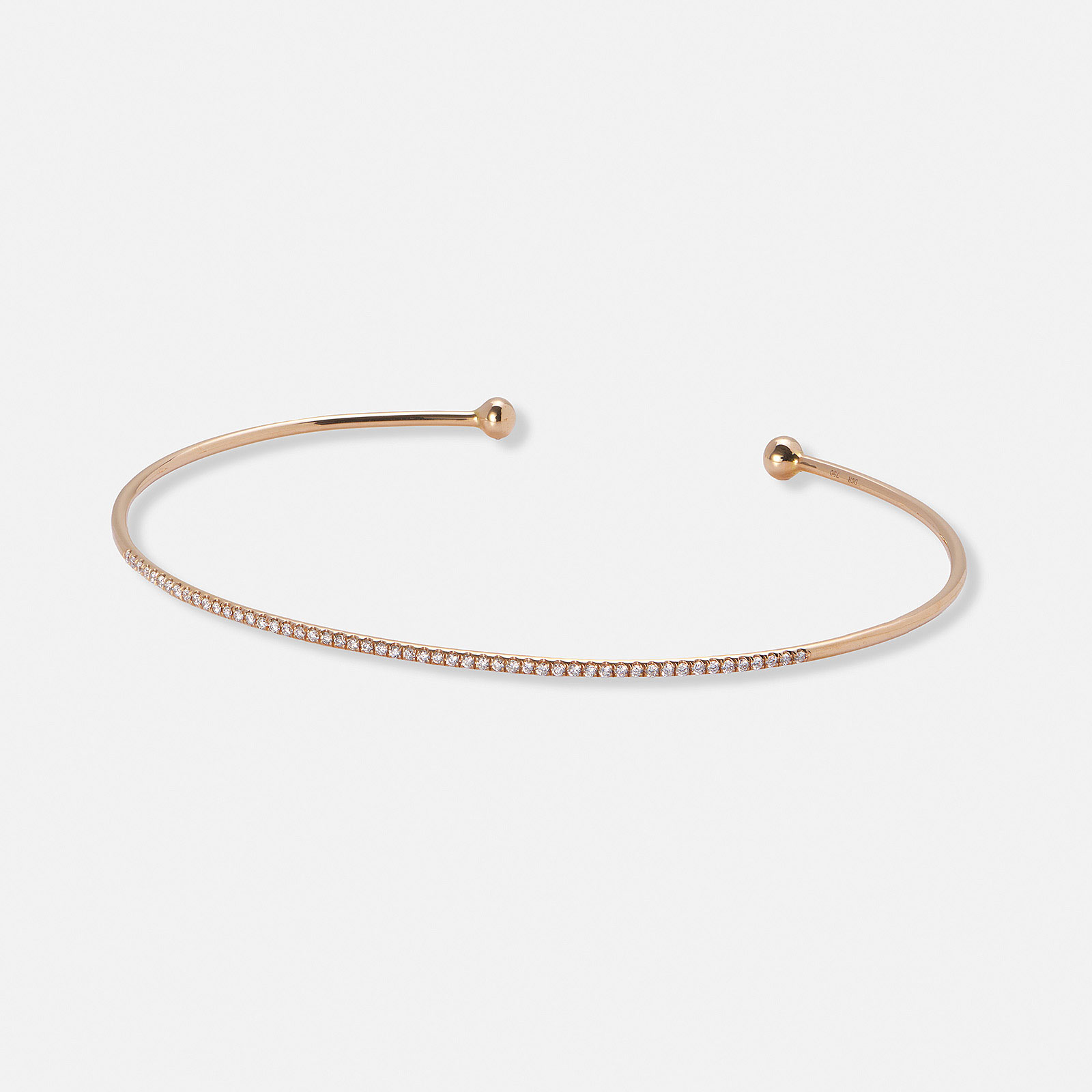 Je t´aime 18K rosegold guldarmband bangle