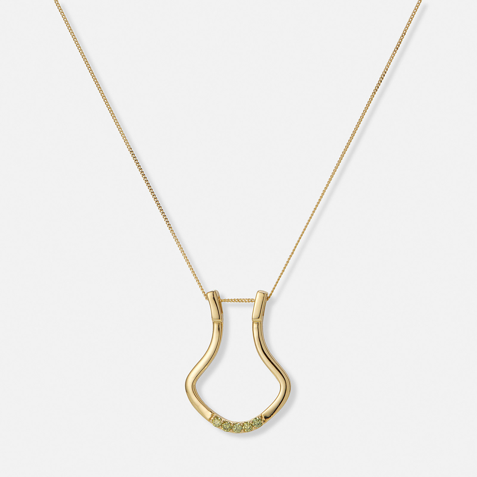 Je t´aime 18K guld ringhållare - Porte Bague Emerald