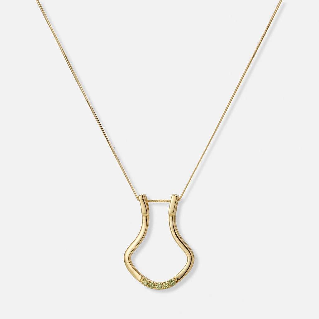 Je t´aime 9K guld ringhållare - Porte Bague Emerald