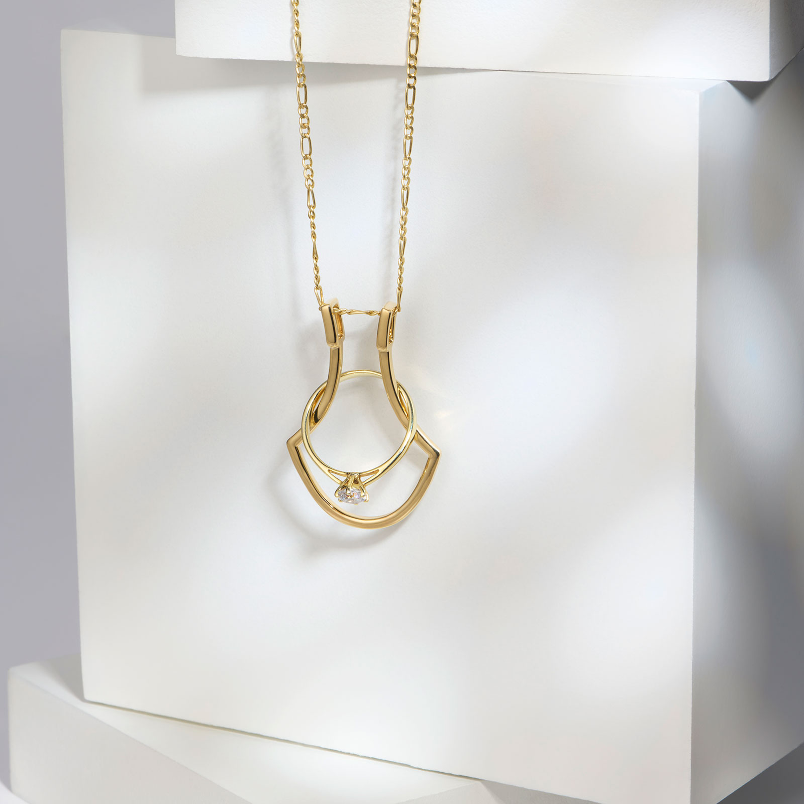 Je t´aime 18K guld ringhållare - Porte Bague