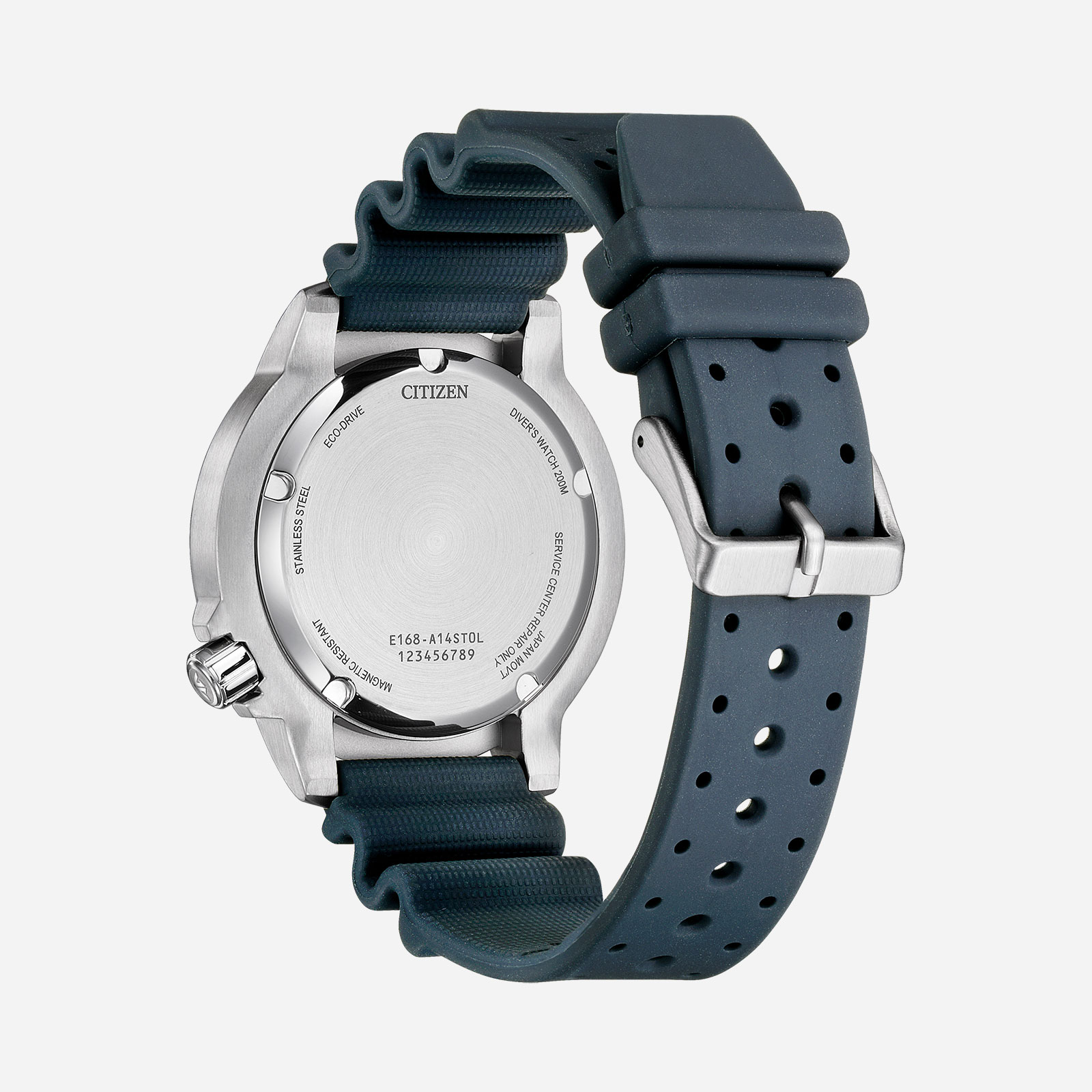 Citizen Promaster Eco-Drive Blå/Svart, Gummiband - BN0167-09W