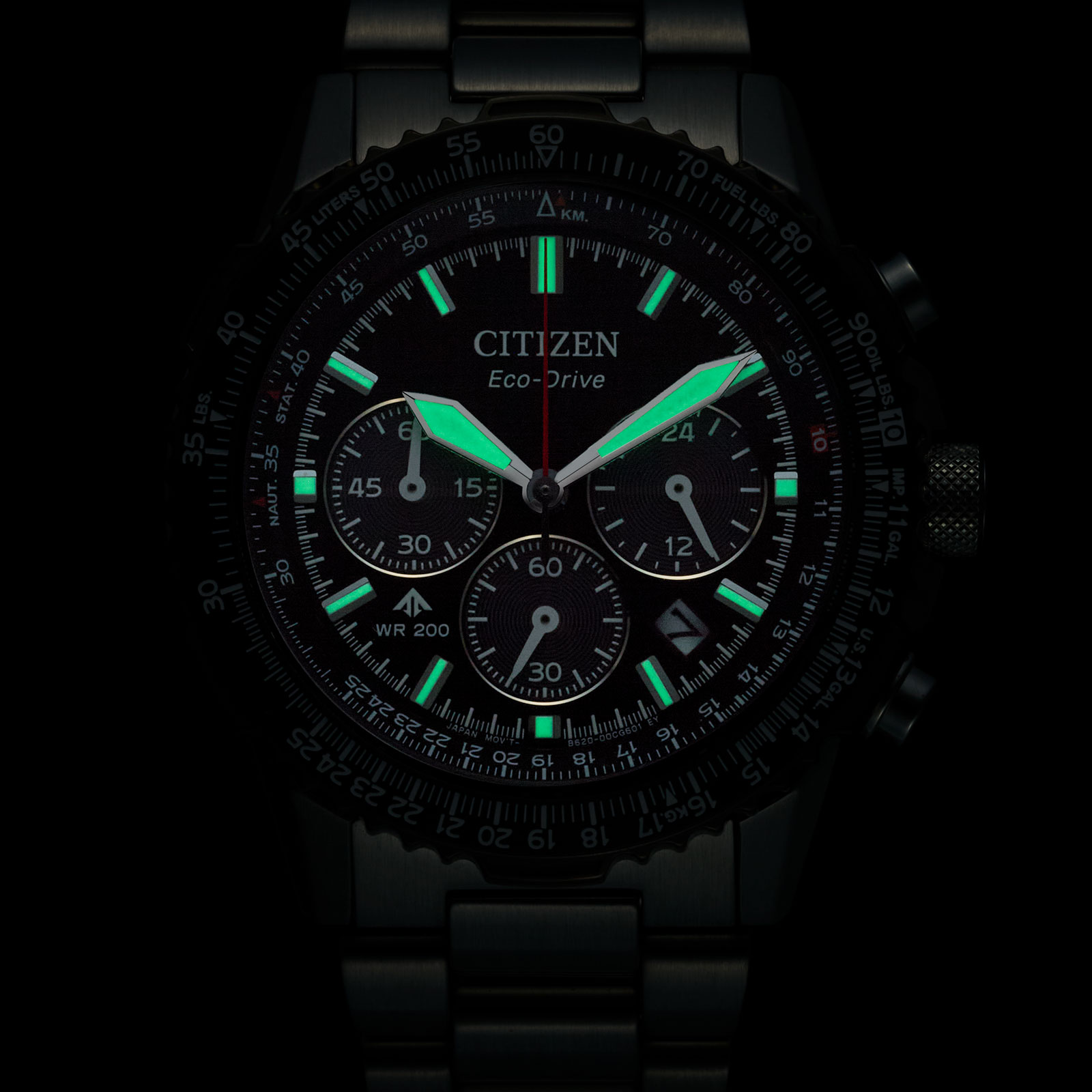 Citizen Eco-Drive Svart/Svart, Stållänk - CA4664-60E