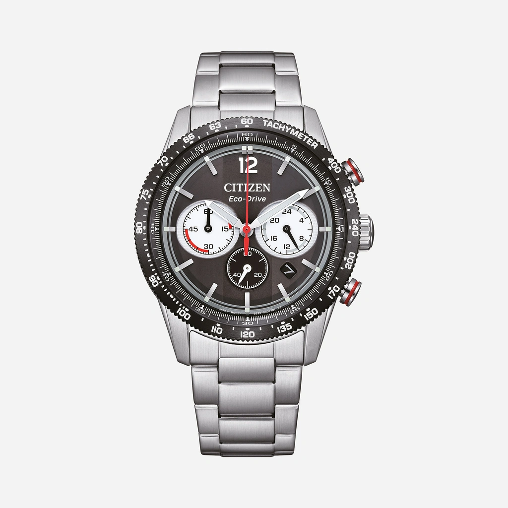 Citizen Eco-Drive Svart/Silver, Stållänk - CA4714-55E