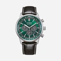 Citizen Eco-Drive Grön/Svart, Läderband - CA4720-01X