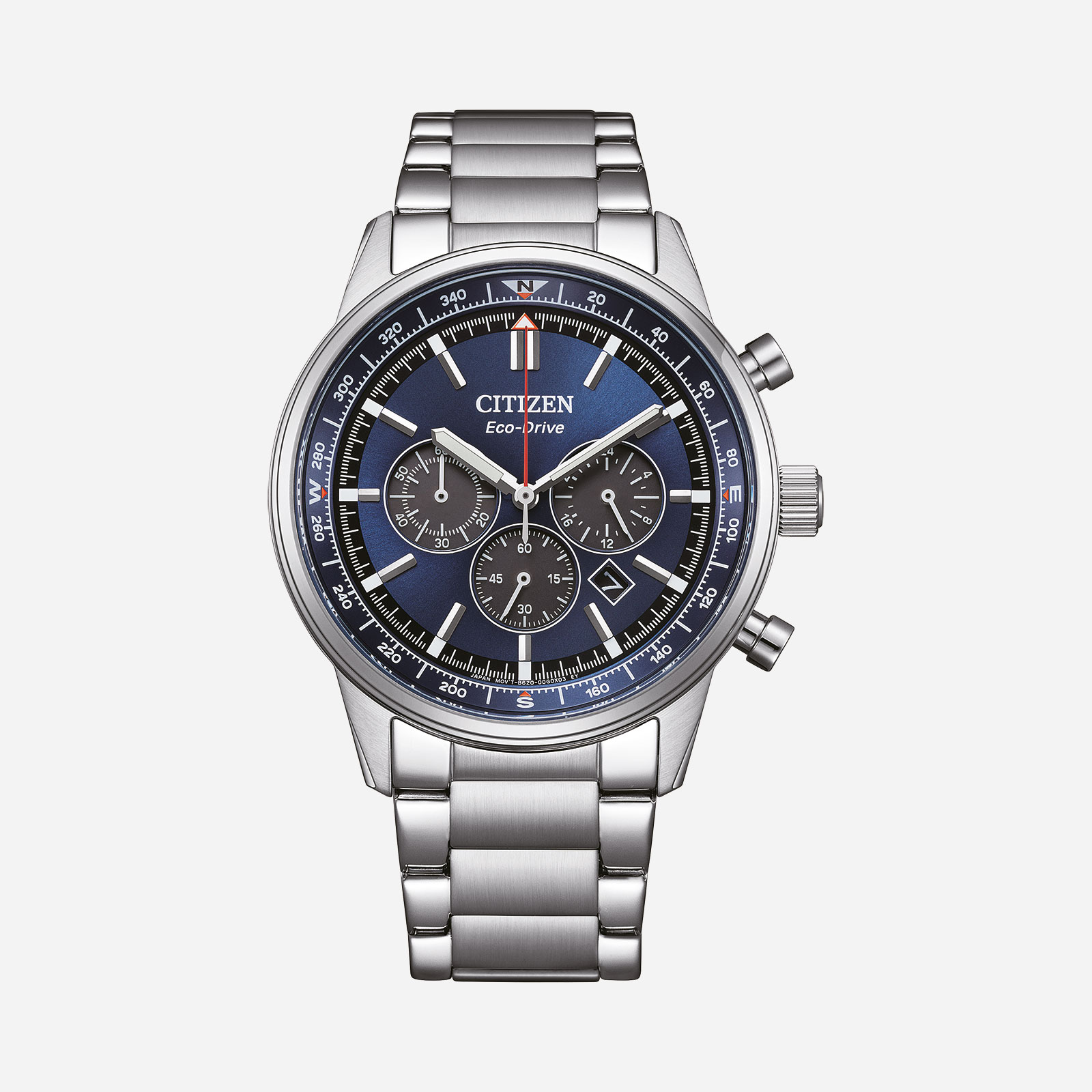 Citizen Eco-Drive Blå/Silver, Stållänk - CA4720-52L