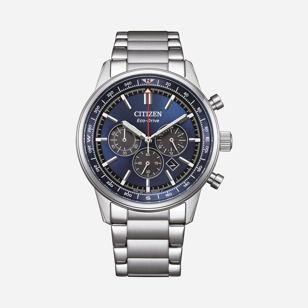 Citizen Eco-Drive Blå/Silver, Stållänk - CA4720-52L