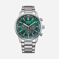 Citizen Eco-Drive Grön/Silver, Stållänk - CA4720-52X