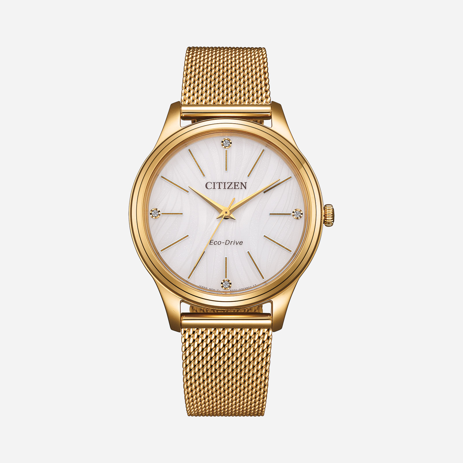 Citizen Eco-Drive Silver/Guld, Stållänk - EM1222-87A
