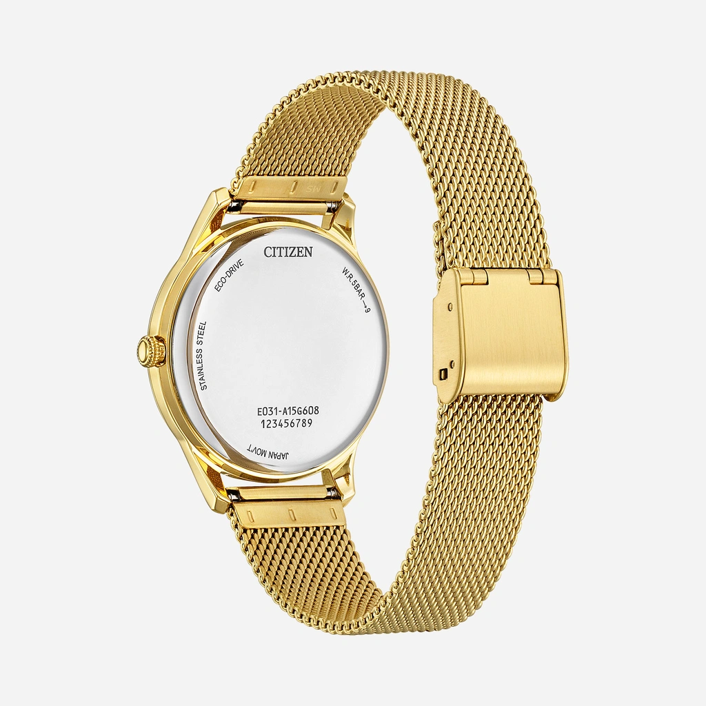 Citizen Eco-Drive Silver/Guld, Stållänk - EM1222-87A