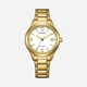 Citizen Eco-Drive Silver/Guld, Stållänk - FE6122-64A