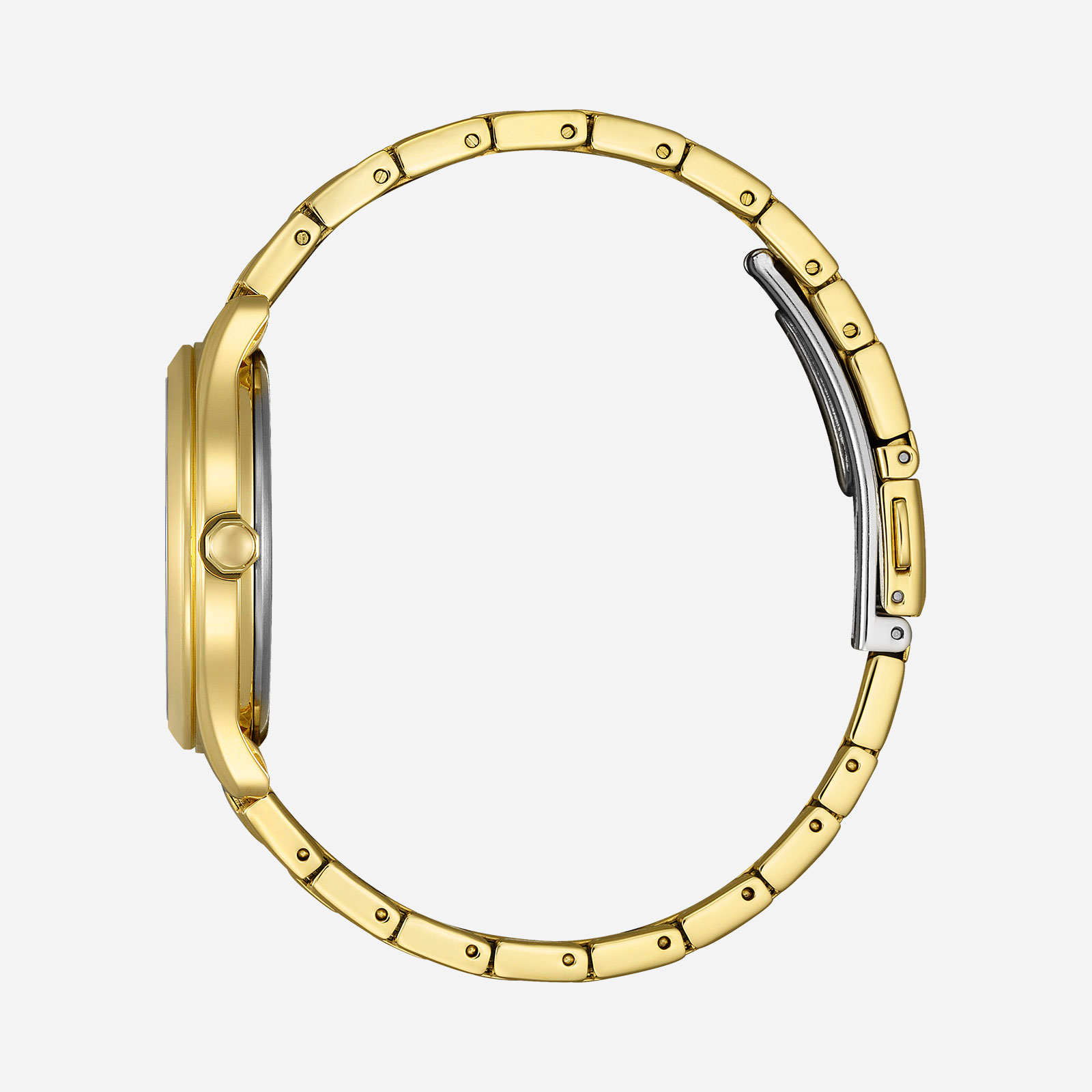 Citizen Eco-Drive Champagne/Guld, Stållänk - FE6122-64X