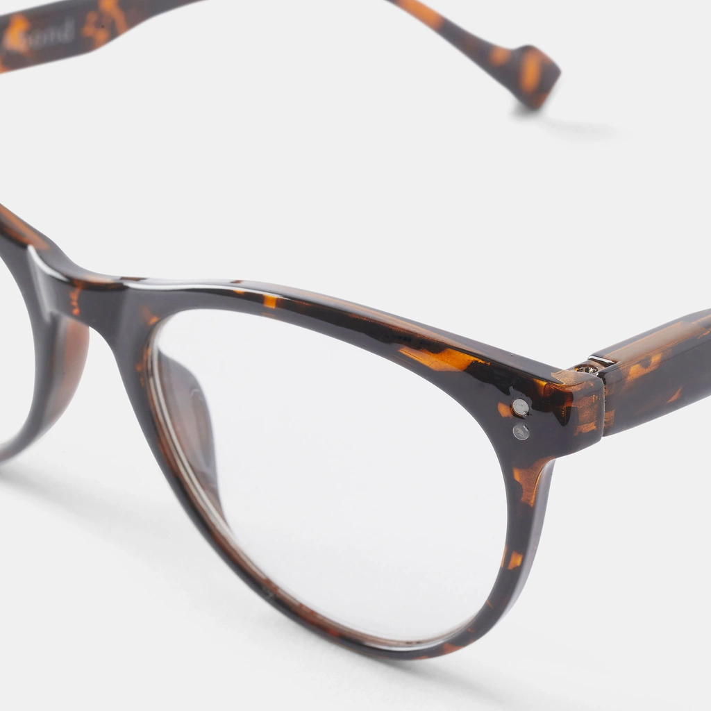 Bruna läsglasögon Cateye +2,0