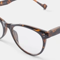 Bruna läsglasögon Cateye +2,0