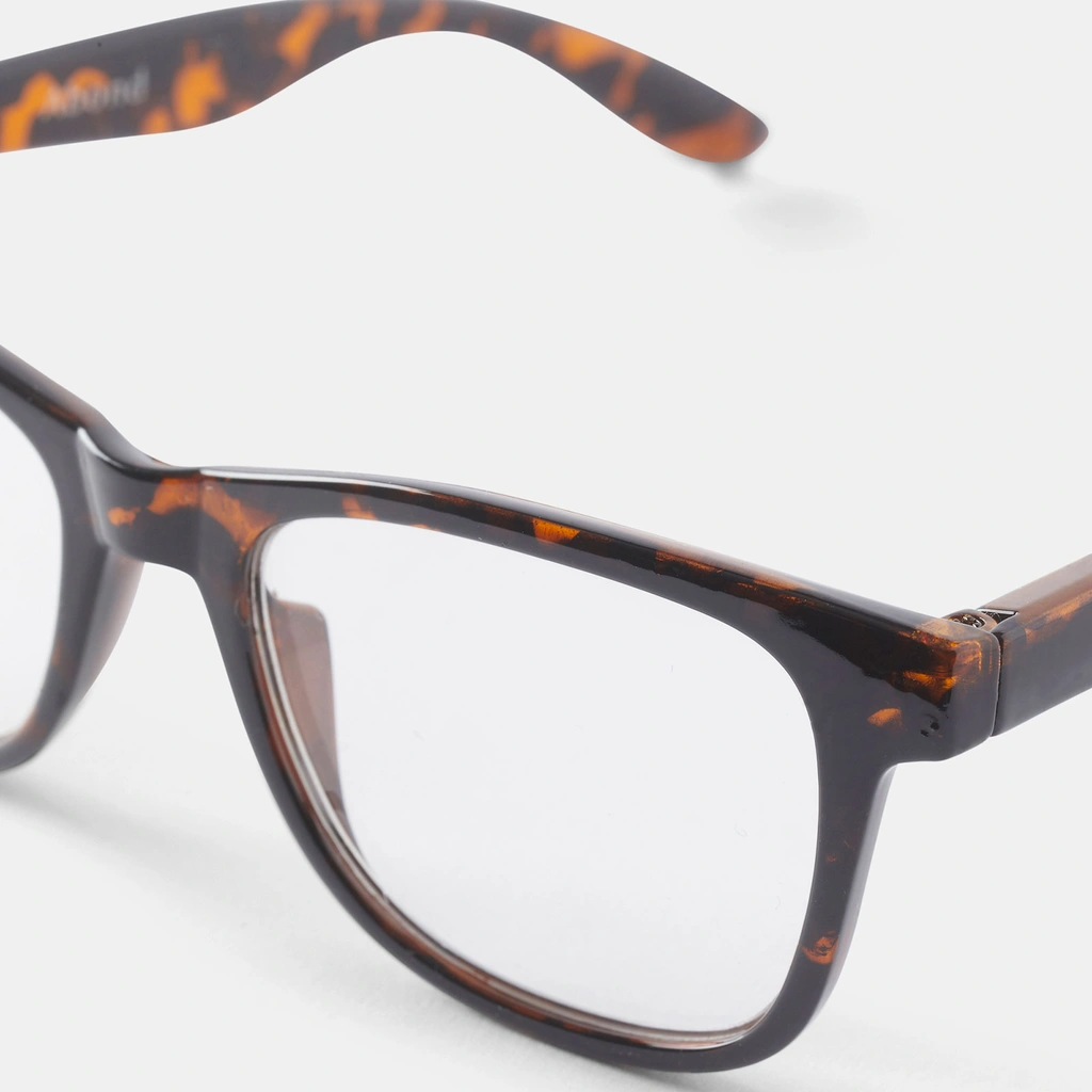 Bruna läsglasögon Square +3,0