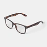 Bruna läsglasögon Square +3,0