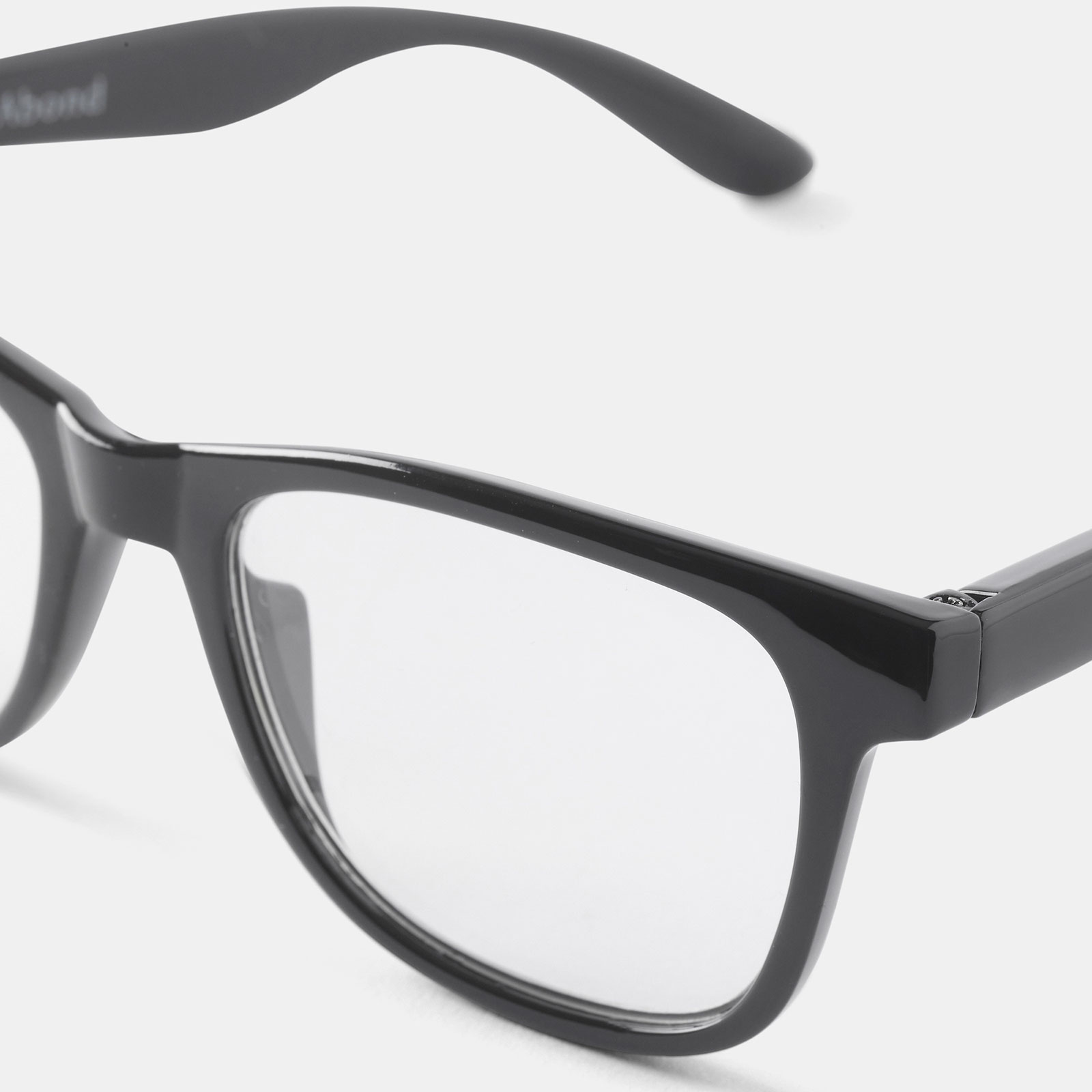 Svarta läsglasögon Square +1,0