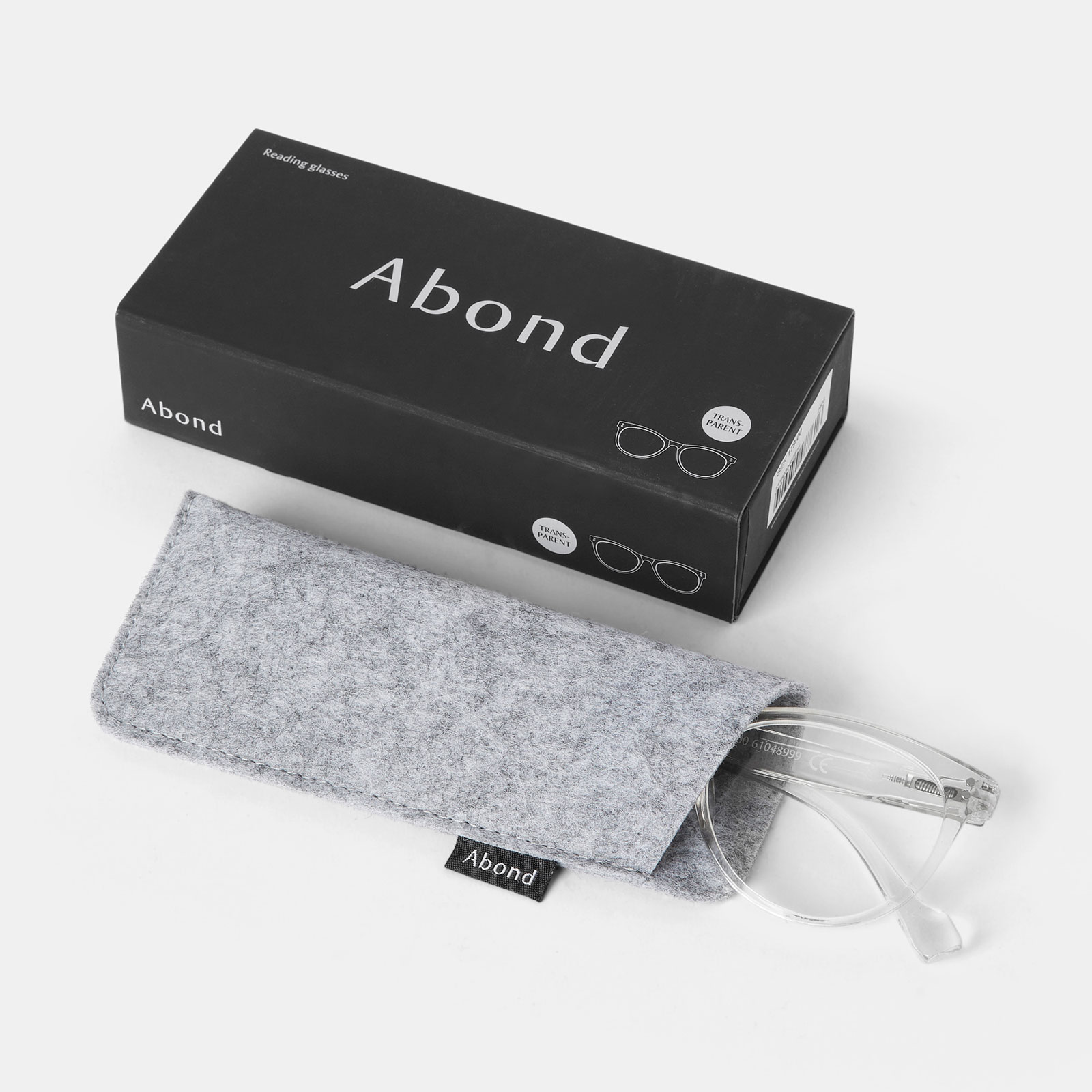 Transparanta läsglasögon Cateye +2,0