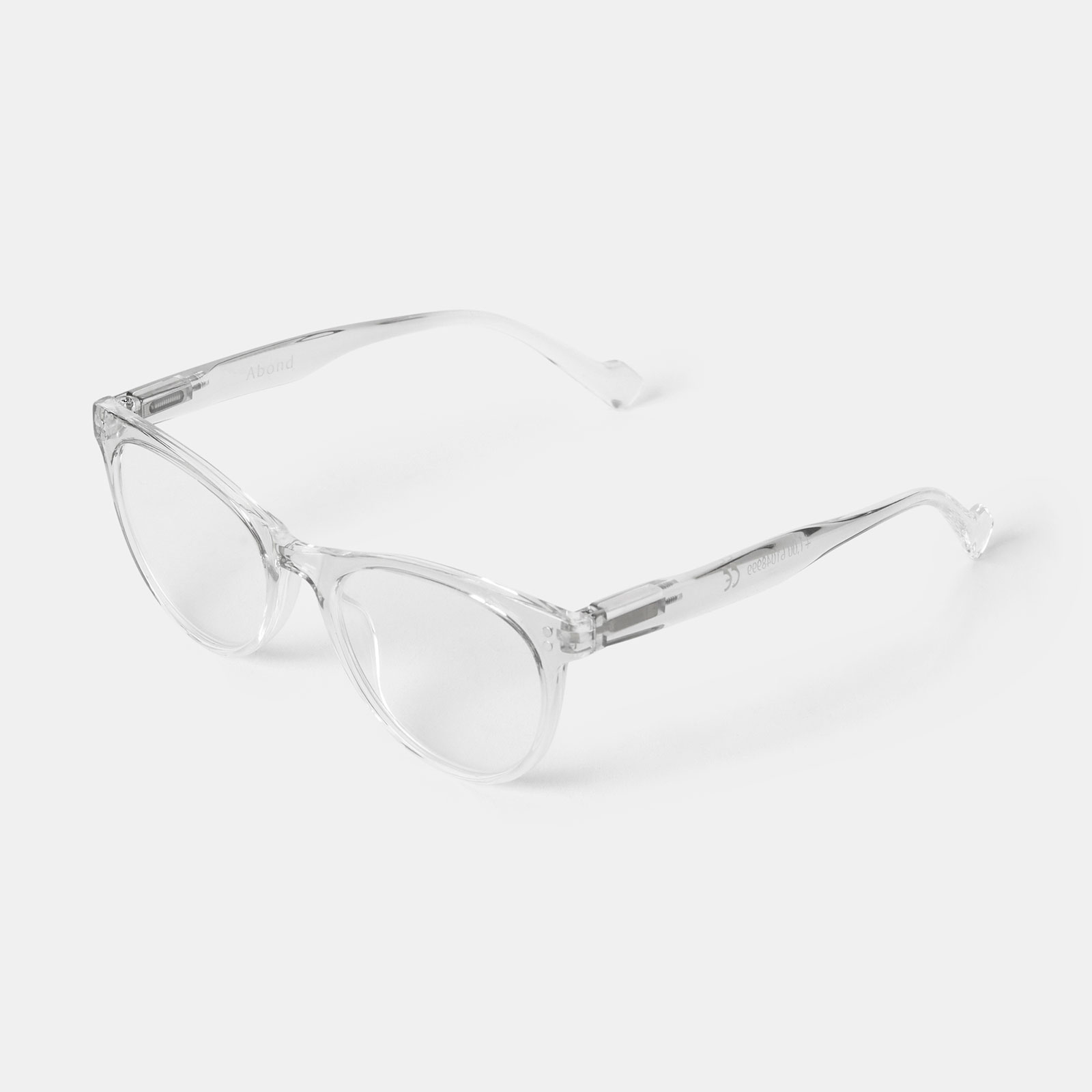 Transparanta läsglasögon Cateye +2,0