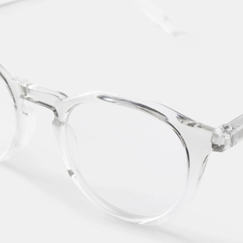 Transparanta läsglasögon Round +2,0