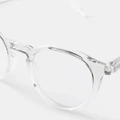 Transparanta läsglasögon Round +2,0