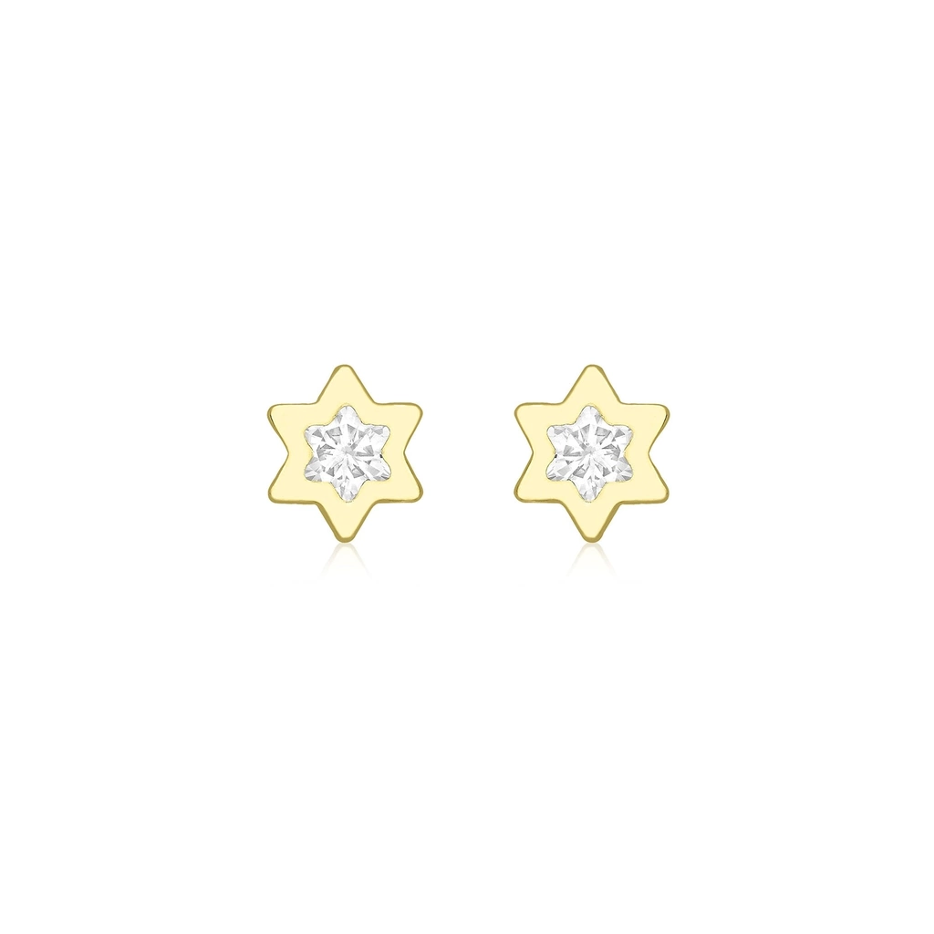 Örhängen för barn 9K Guld - Stjärna