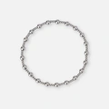 Armband i stål - elastiskt med kulor 2&4mm