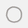 Armband i stål - elastiskt med 6mm kulor, 17cm