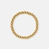 Armband i guldpläterat stål - elastiskt med 6mm kulor, 17cm