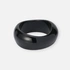 Stelt armband i svart resin - 3,5 cm brett, 63 mm i diameter