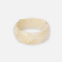 Stelt armband i vit resin - 3,5 cm brett, 63 mm i diameter
