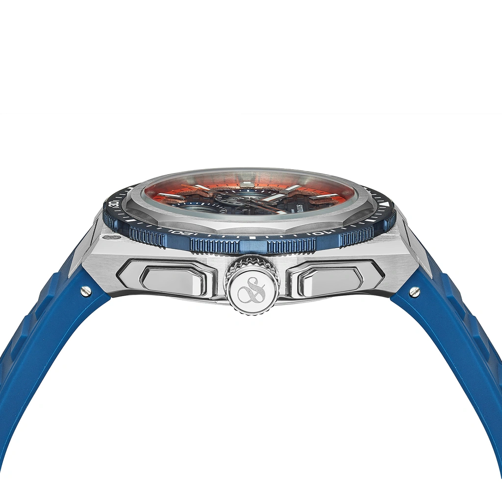 Scotch & Soda herr blå/stål, gummiband - SSM.100A
