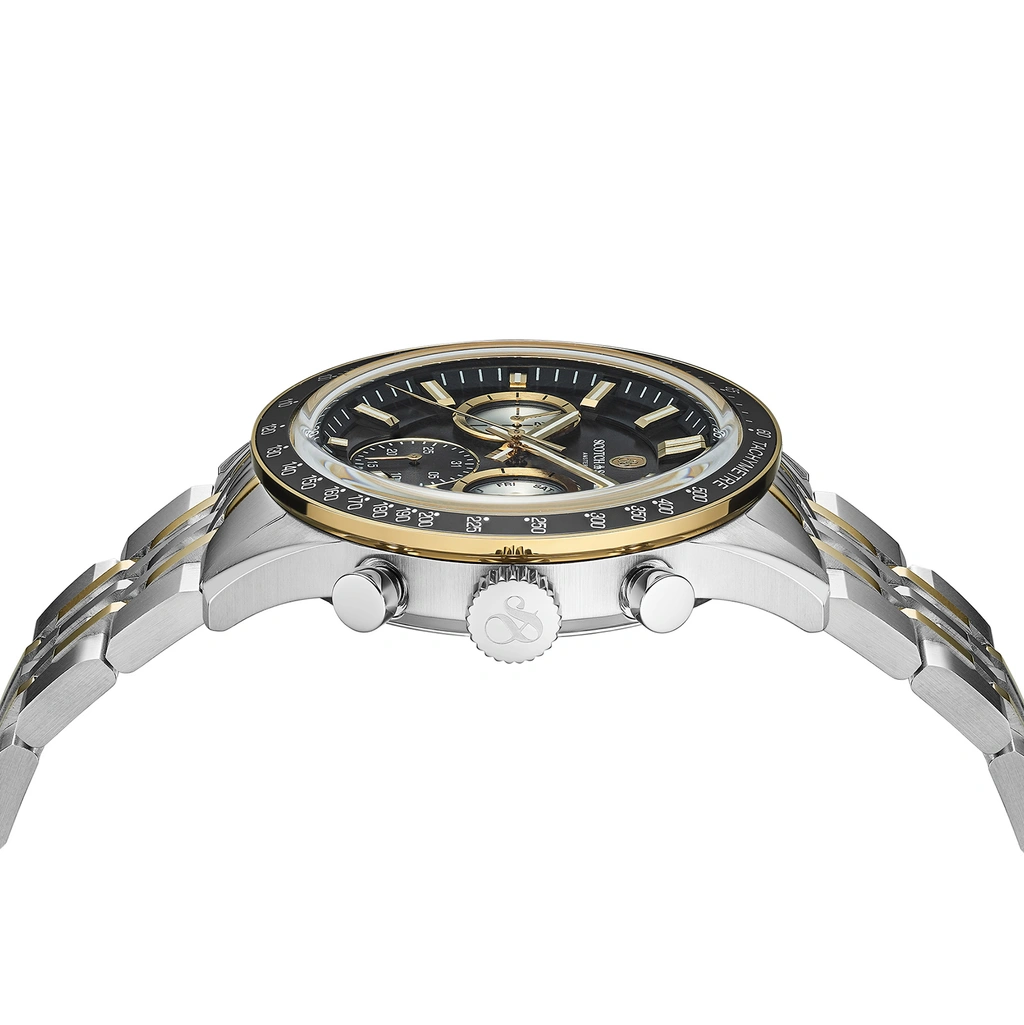 Scotch & Soda herr svart/bicolor, metallband - SSM.104D