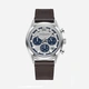 Scotch & Soda herr silver/stål, läderband - SSM.107C