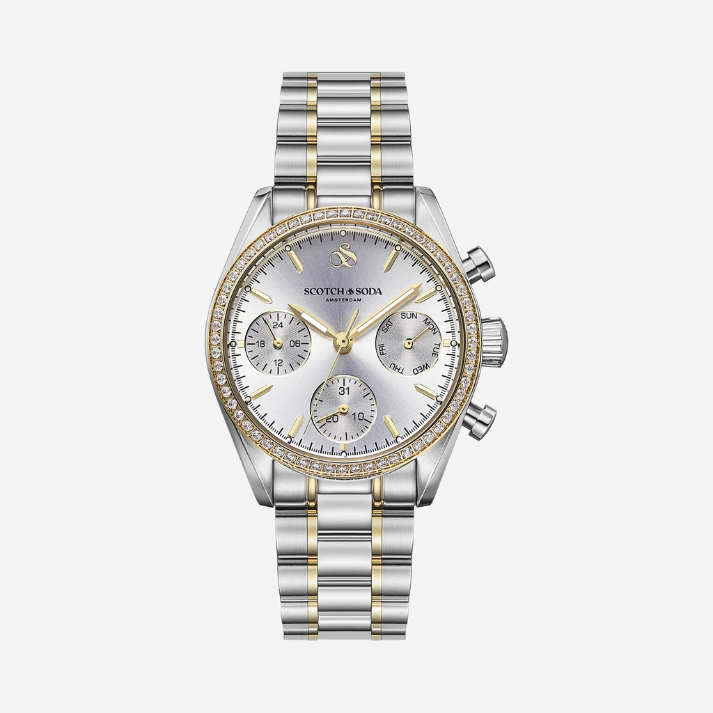 Scotch & Soda dam silver/bicolor, metallband - SSW.122D