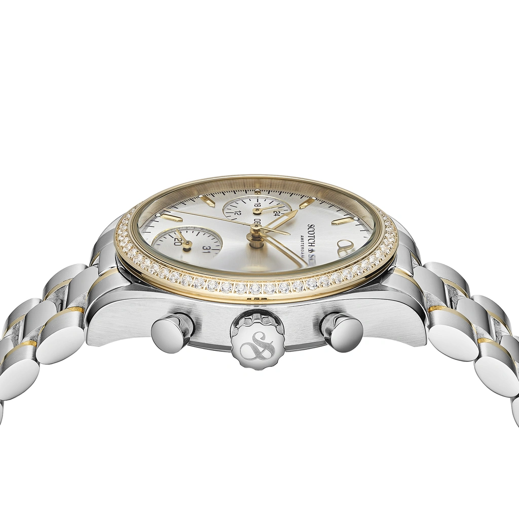 Scotch & Soda dam silver/bicolor, metallband - SSW.122D