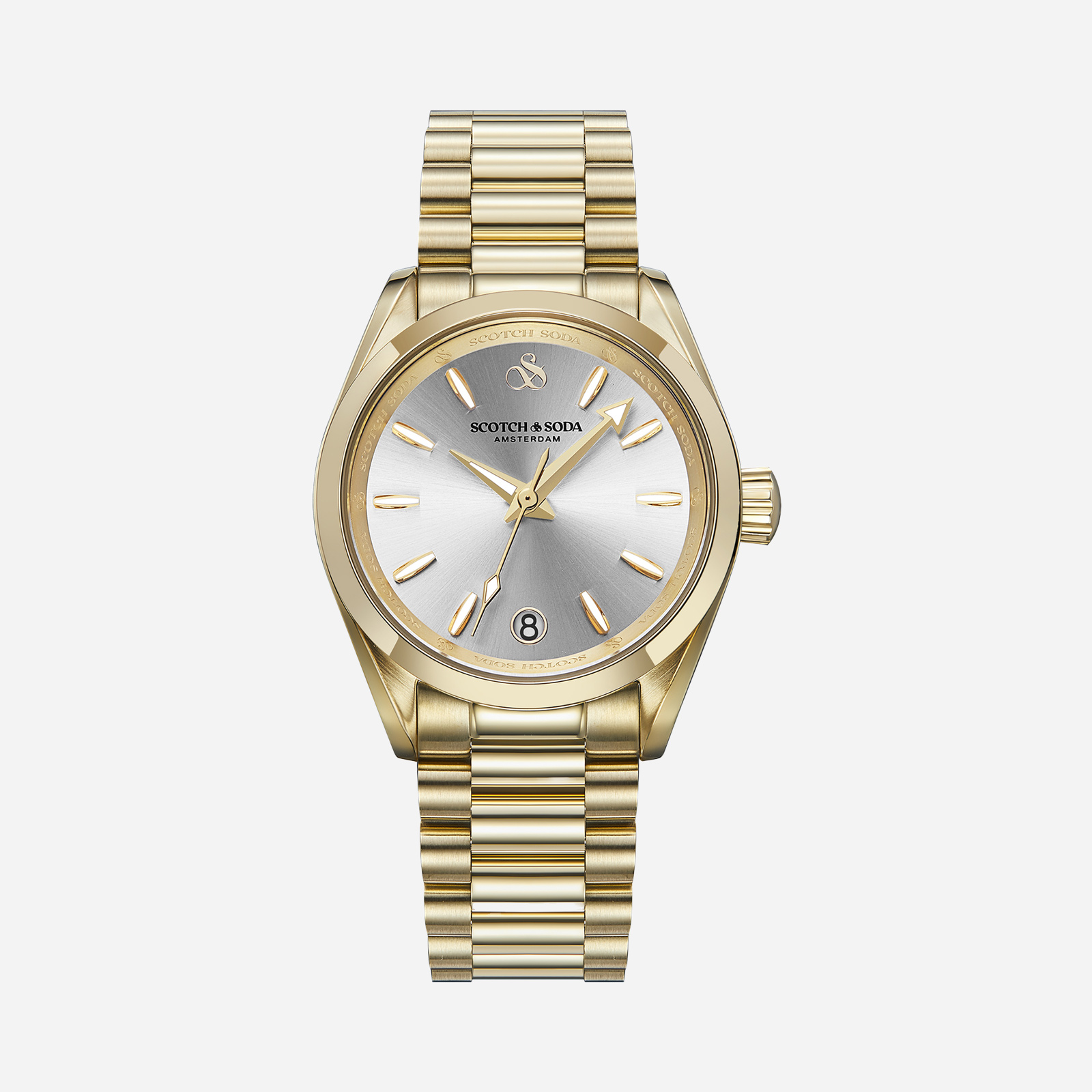 Scotch & Soda dam silver/guld, metallband - SSW.123D