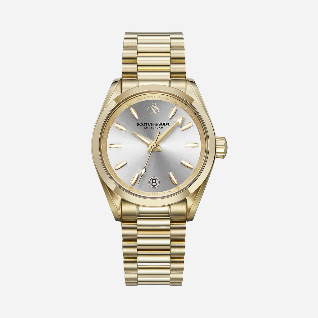 Scotch & Soda dam silver/guld, metallband - SSW.123D