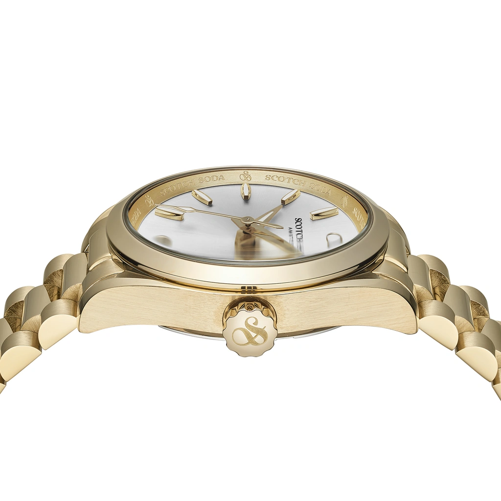 Scotch & Soda dam silver/guld, metallband - SSW.123D