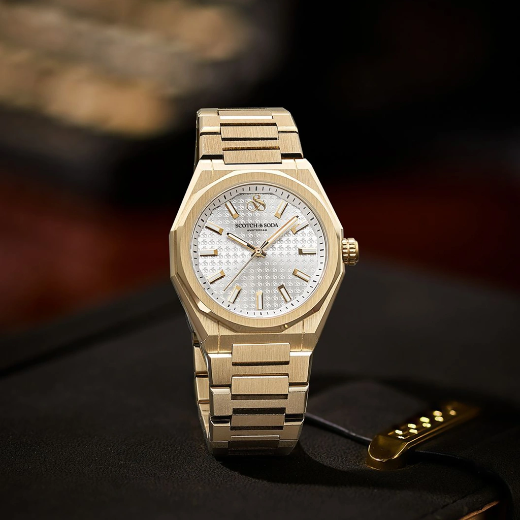 Scotch & Soda dam silver/guld, metallband - SSW.125E