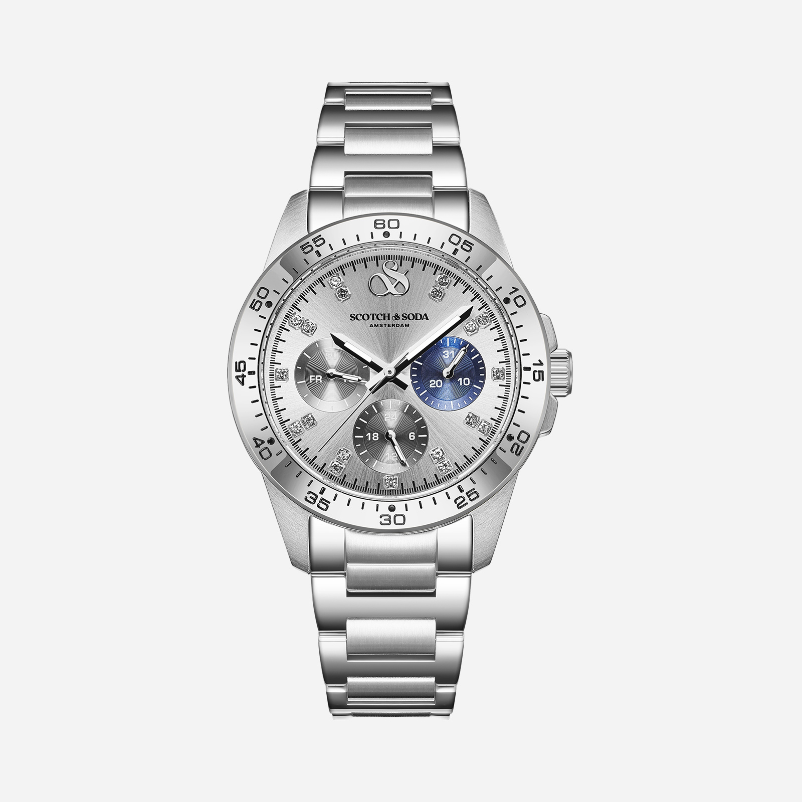Scotch & Soda dam silver/stål, metallband - SSW.135A