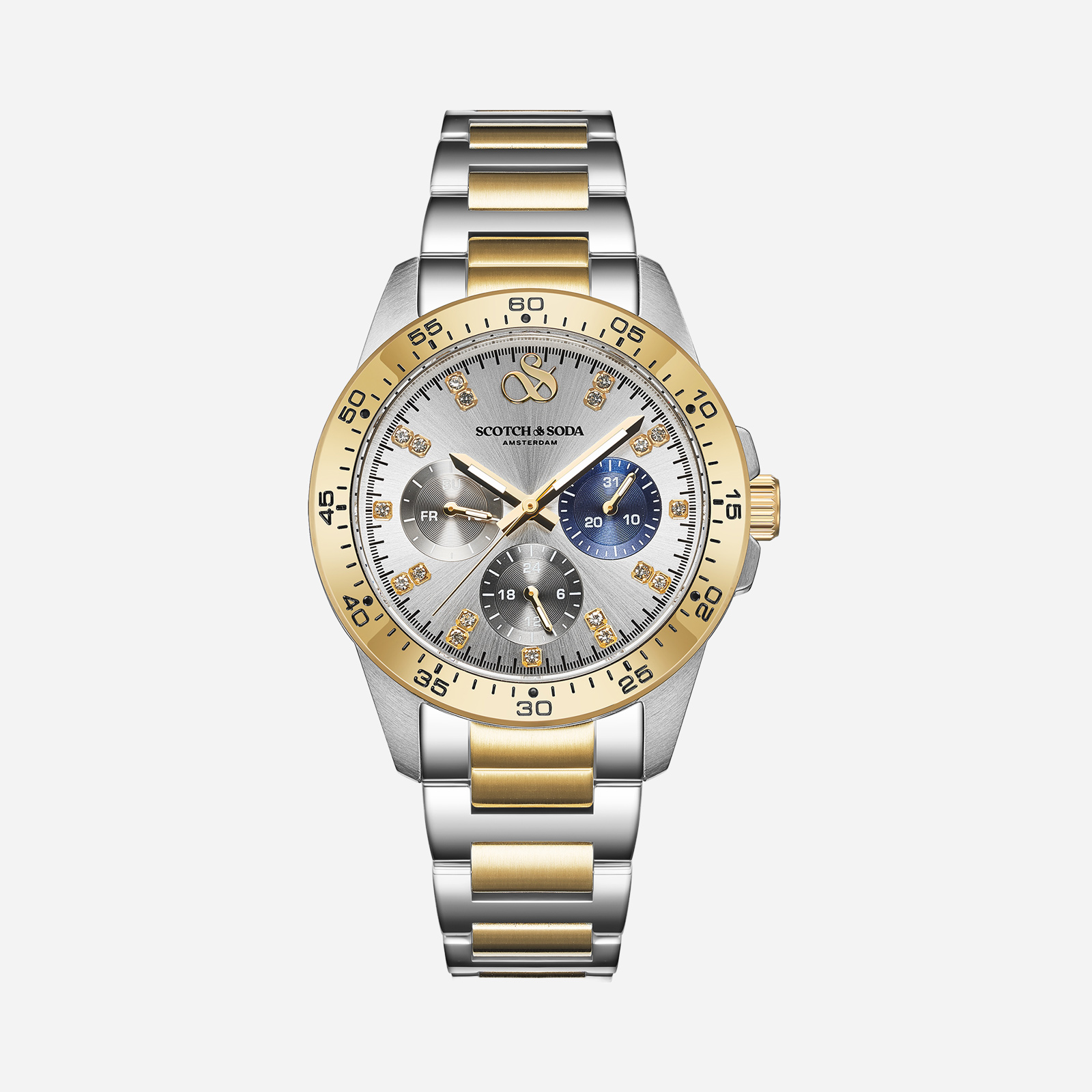 Scotch & Soda dam silver/bicolor, metallband - SSW.135B