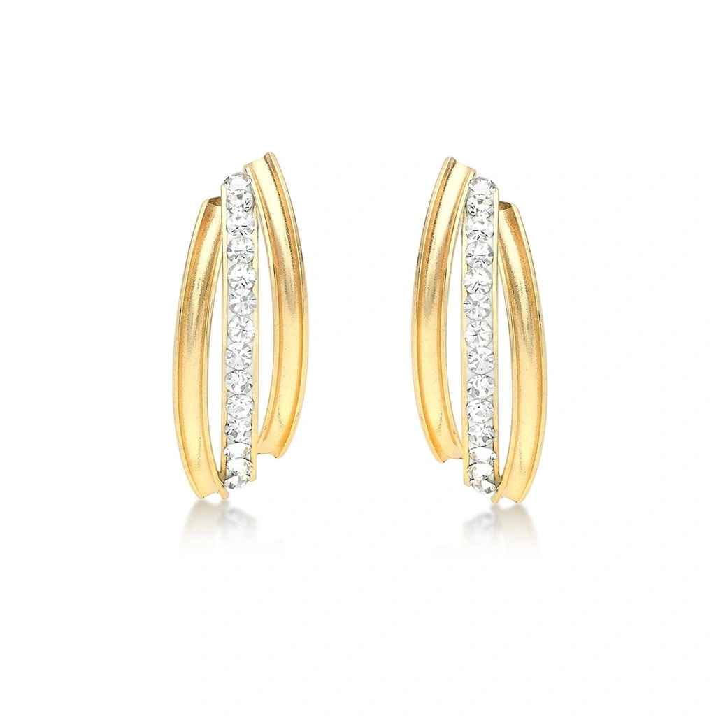 Örhängen 9k guld - Kubisk Zirkonia