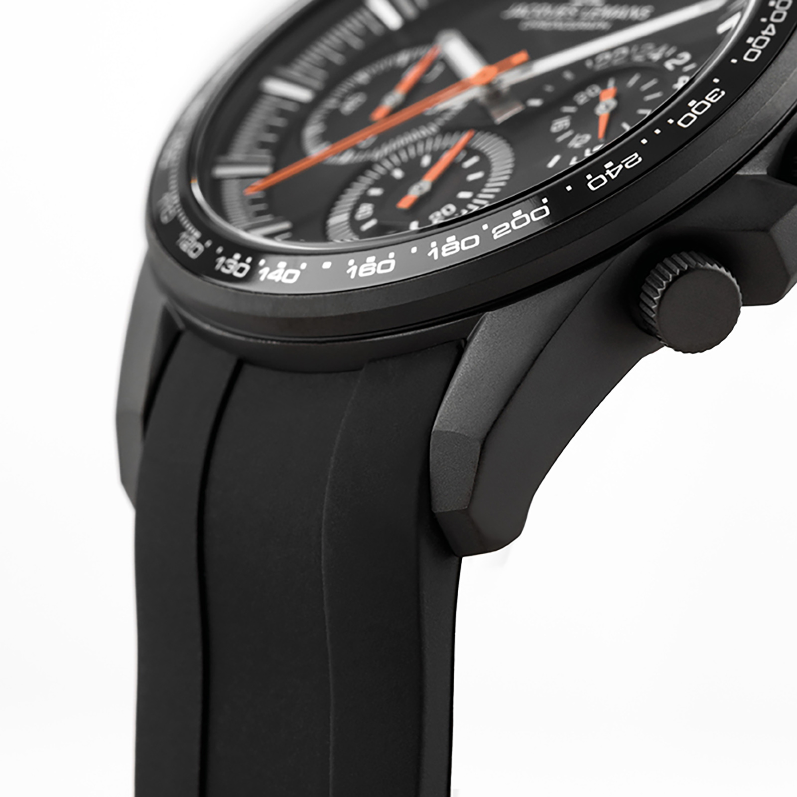 Jacques Lemans Liverpool herr svart, silikonband - 1-2127D
