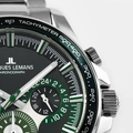 Jacques Lemans Liverpool herr svart/stål, metallband - 1-2127G