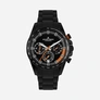 Jacques Lemans Liverpool herr svart, metallband - 1-2127H