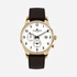 Jacques Lemans London herr vit/guld, läderband - 1-2125D
