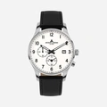 Jacques Lemans London herr vit/stål, läderband - 1-2125B