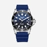 Quantum Automatic herr blå/stål, silikonband - BAR1115.399