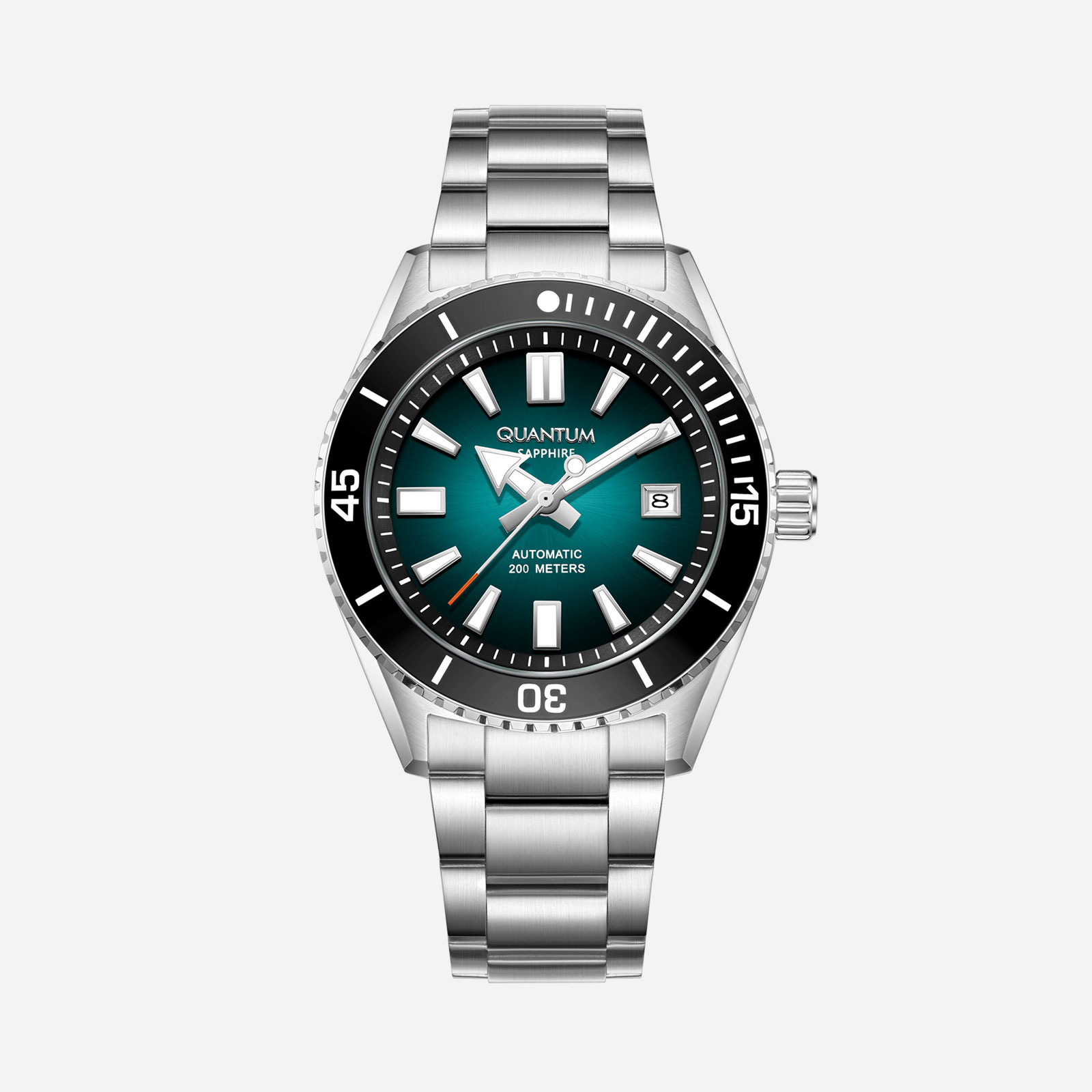 Quantum Automatic herr grön/stål, metallband - BAR1208.300